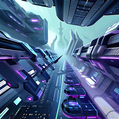 Futuristic City Scenery Generative Ai By Mmart23d On Deviantart