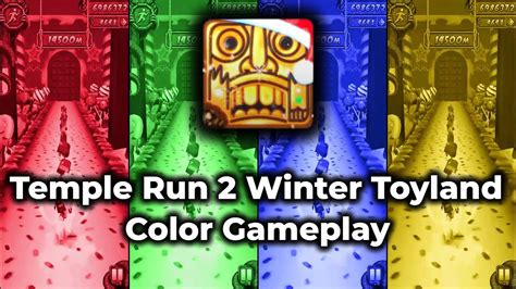 Temple Run Winter Toyland Color Gameplay Red Vs Green Vs Blue Vs