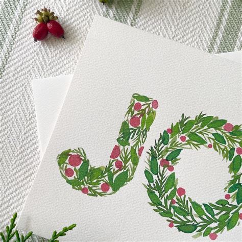 Joy Christmas Greeting Card — Amy Richards Illustration