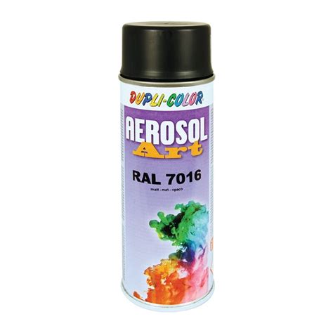 Buntlackspray AEROSOL Art Grau Matt RAL 7016 400 Ml Spraydose 741517