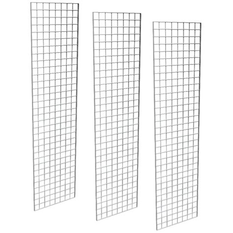 2 X 8 Gridwall Panels Chrome