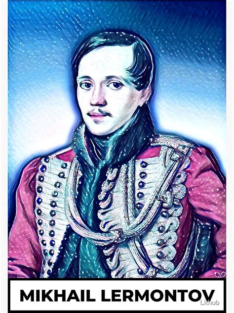 Mikhail Lermontov Art Mikhail Lermontov Portrait Mikhail Lermontov