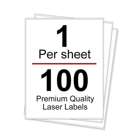 Buy A4 Labels White Address Labels Sticker Paper1 Per Sheet100 Sheets