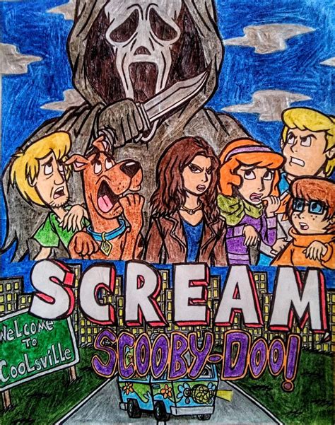 A Scooby Doo X Scream Crossover Drawing I Made Scream Amino Amino