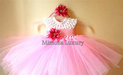 Pink baby birthday dress