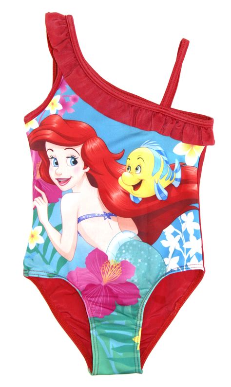 Girls Disney Character Swimming Costume Swim Suit Beach Summer Swimwear Size | eBay