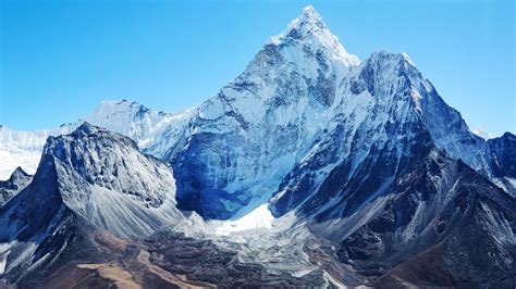 Mount Ama Dablam In The Everest Region Of The Himalayas Nepal