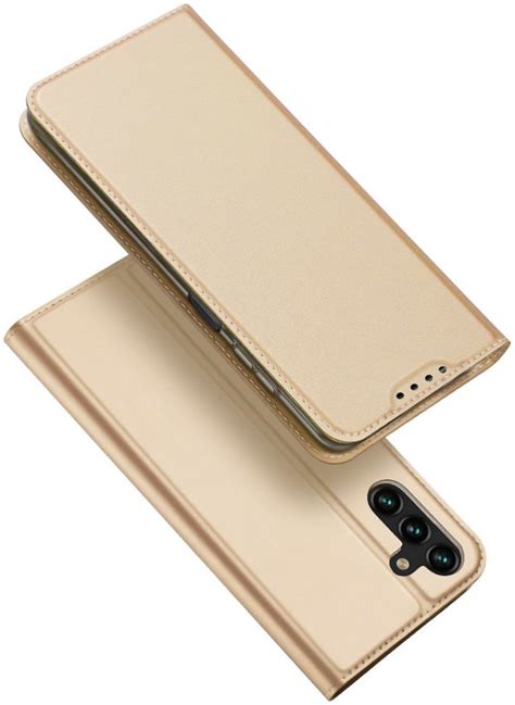 Dux Ducis Skin Pro Samsung Galaxy A14 Hoesje Portemonnee Goud GSMpunt Nl