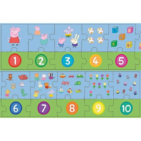 Puzzle Educativ Trefl Peppa Pig Cifre 20 Piese EMAG Ro