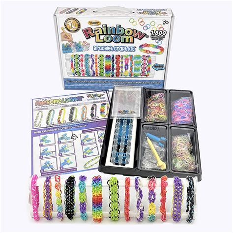 Buy Rainbow Loom- Rubber Band Bracelet Craft Kit, 1,800 Rubber Bands