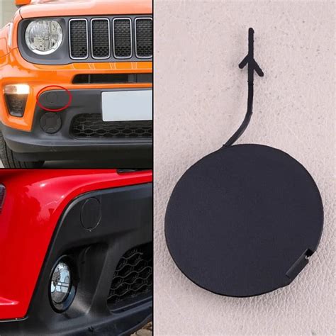 Fauful New Front Bumper Tow Hook Eye Cap Cover For Jeep Renegade 2015