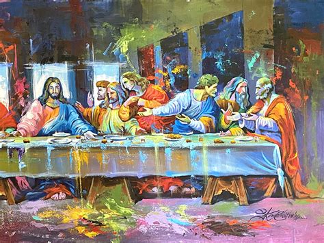 The Last Supper | Acrylic Painting | Exotic India Art