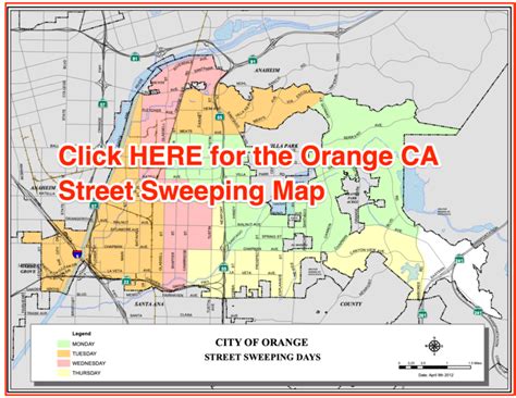 Orange Street Sweeping 2024 Schedule Map Holidays Updates