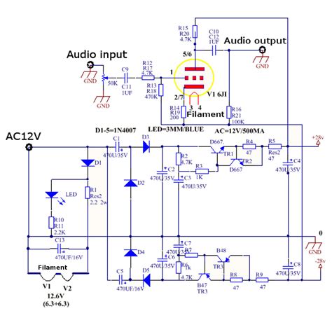 Ac 12v 1a 6j1 Value Preamp Tube Preamp Amplifier Board Preamplifier Headphone Diy Kits