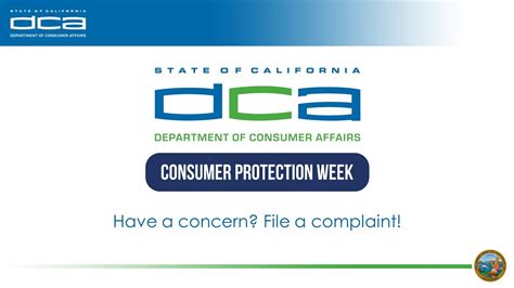 Consumer Protection Week Have A Concern File A Complaint Youtube