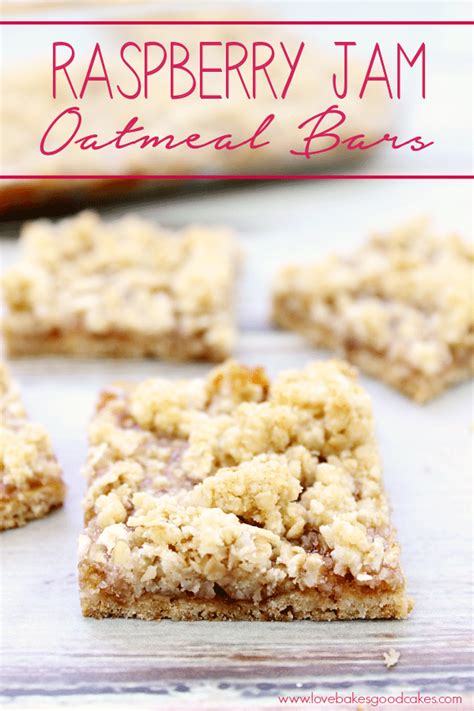 Raspberry Oat Bars Recipe Easy Oatmeal Jam Squares