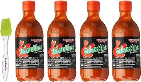 Amazon Valentina Black Label Hot Sauce Oz Pack Of Extra Hot Grocery