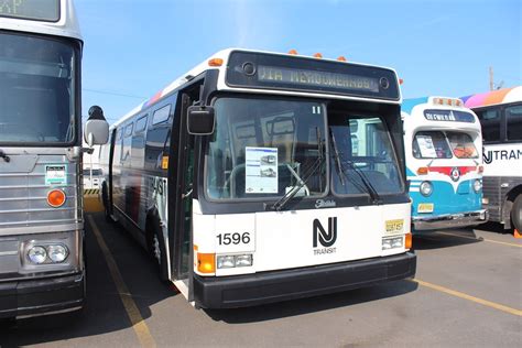 Nj Transit 1596 1980 Grumman Flxible 870b Bus Is Preserve Jliu15