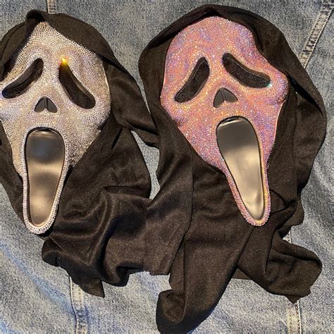 Bedazzled Scream Mask Etsy