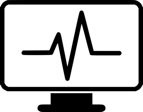 Download Png File Svg Monitoring Icon Black And White Clipart