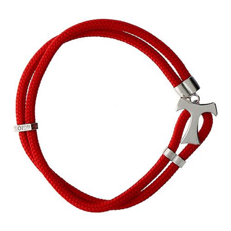 Bracciale Tau Cordino Rosso Agios Vendita Online Su HOLYART