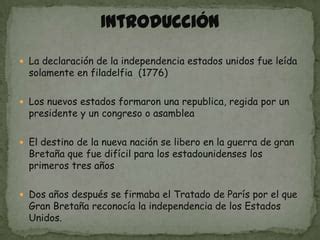 Independencia De Estados Unido PPT