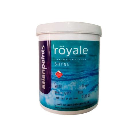 Asianpaints Royale Luxury Emulsion Wall Paint Ltr Pack Size