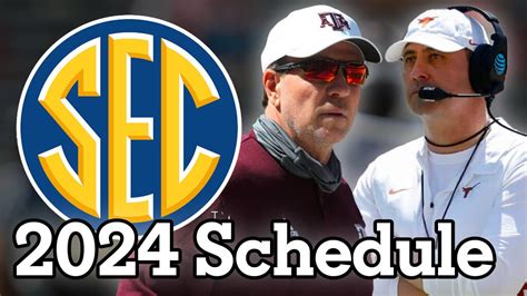 Printable Sec Football Schedule 2024