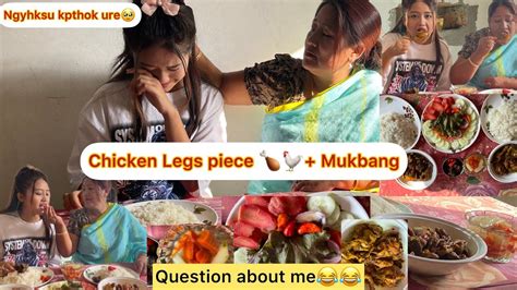 Chicken Legs Pieces🍗🐔🐓 Mukbang With My Mom😊 Qanda About Me🤣🤣 Youtube