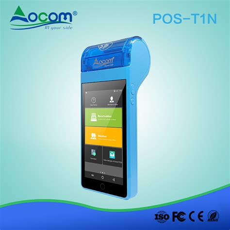 5 Inch Mobile Device Android Handheld POS Terminal With 58mm Thermal