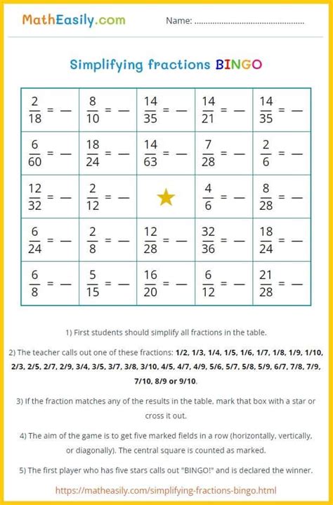 Math BINGO Games Online + Printables