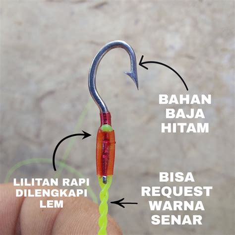 Jual Kail Pancing Urek Belut Sawah Anti Mocel Siap Pakai Bahan Baja