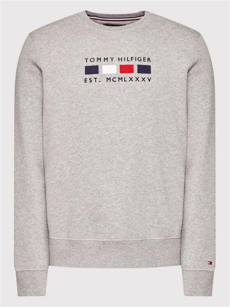 Tommy Hilfiger Bluza Four Flags Mw0mw20133 Szary Regular Fit Modivo Pl