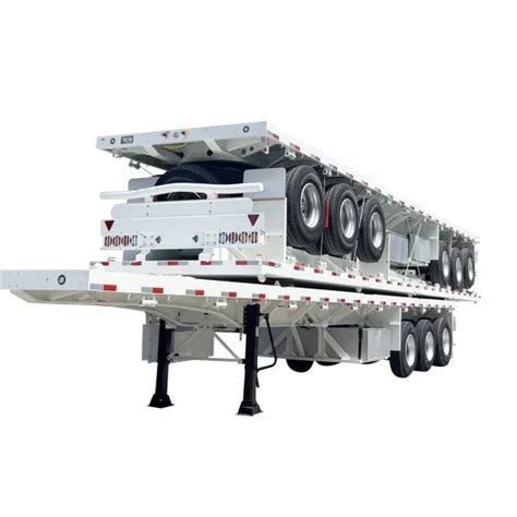 Vehicle Master 3 Axles 40ft Container Flatbed Semi Trailer Flatbed