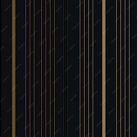 Premium Photo | A close up of a black and gold striped wallpaper ...