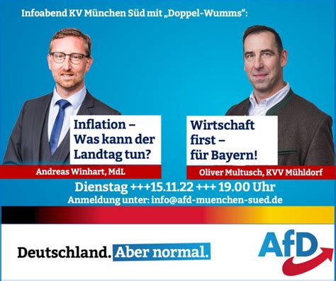 Infoabend M Nchen S D Inflation Und Wirtschaft In Bayern Afd M Nchen