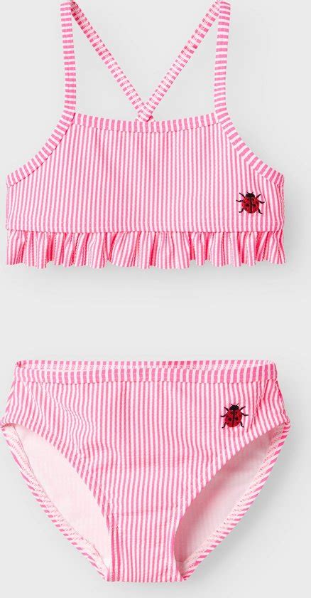 NAME IT NMFZAMMER BIKINI Meisjes Zwemkleding Knockout Pink Bol