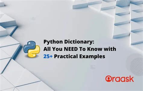 Python Dictionary All You Need To Know With Ex Oraask