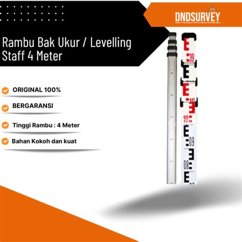 Jual Rambu Bak Ukur Levelling Staf Meter Shopee Indonesia