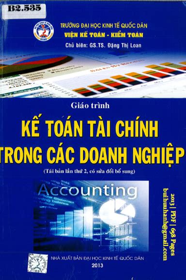 Giáo Trình Kế Toán Tài Chính Trong Các Doanh Nghiệp NXB Kinh Tế Quốc