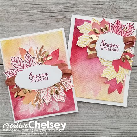 Creative Chelsey New Handmade Card Technique Smooshing To Create Two