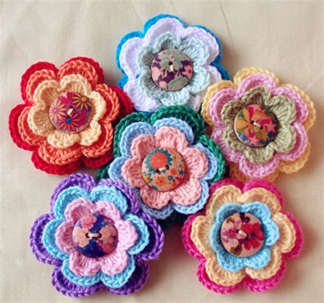 Aplicación de Flor en Crochet PATRÓN GRATIS Crochetisimo