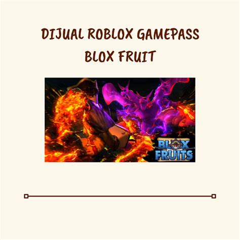 Jual Blox Fruit Gamepass Roblox Shopee Indonesia