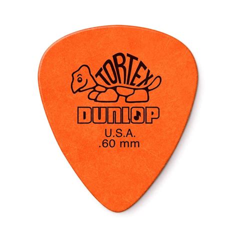 Dunlop 0 60mm Tortex Standard Pick Orange Players Pack Of 12 Gear4music