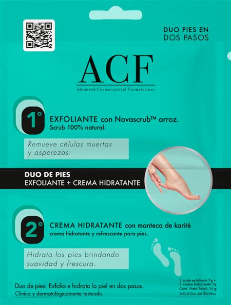 Acf Duo Exfoliante Pies Crema Humectante Acf