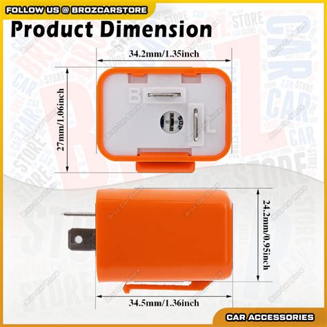 12v 2pin Speed Adjustable Relay Led Can Fm Flasher Relay Motorcycle