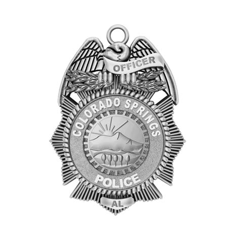 Personalized Colorado Springs Police Badge with Your Number - PG101552