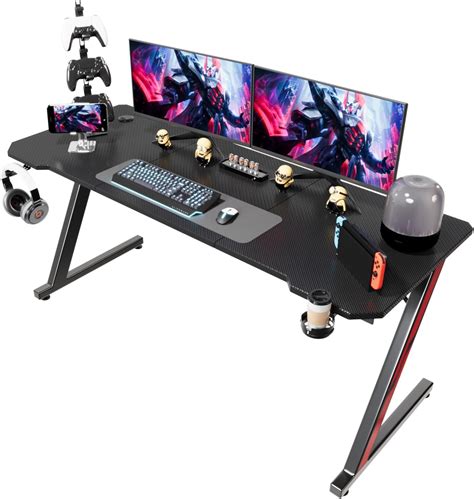 Homall Gaming Tisch X Cm Z Frame Gamer Schreibtisch Mit