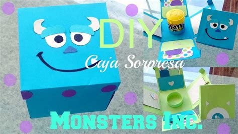 Diy ♡ Caja Sorpresa ♡ Monsters Inc ♡ Detalles Para Regalar ♡ Youtube