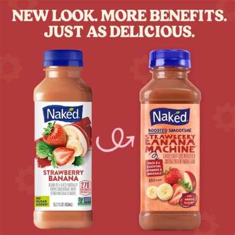 Naked Boosted Smoothie Strawberry Banana Machine Fl Oz Kroger